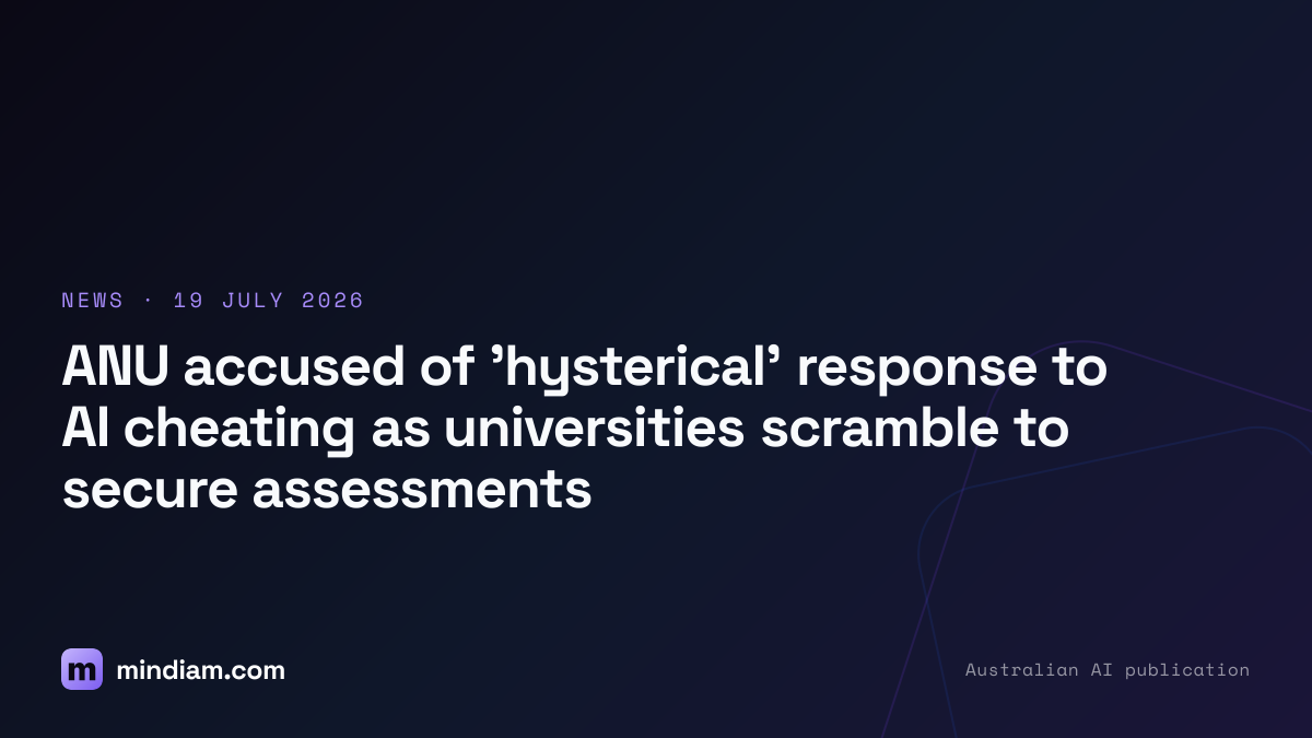 ANU accused of 'hysterical' response to AI cheating as universities scramble to secure assessments