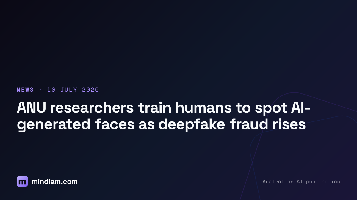 ANU researchers train humans to spot AI-generated faces as deepfake fraud rises