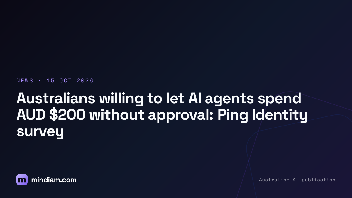 Australians willing to let AI agents spend AUD $200 without approval: Ping Identity survey