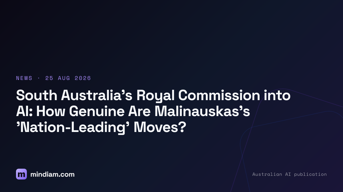 South Australia's Royal Commission into AI: How Genuine Are Malinauskas's 'Nation-Leading' Moves?